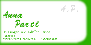 anna partl business card